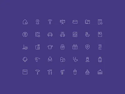 Everestate. Icons app branding details home icon icon design iconography icons identity mobile outline pictogram presentation set stroke ui vector