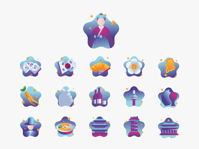 Korea Icons asia asian icon dribbble freepik icon icon bundle korea korean korean icon ui ux vector