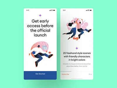 Enjoy Vesta Illustration Pack 404 animalcare blue business contrast education flat gradient illustration party pink science sport vector violet workflow