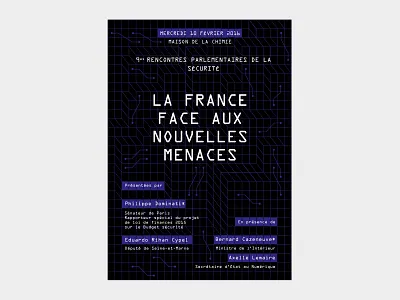 Print for a french conference design graphic identity illustration illustrator poster print vector