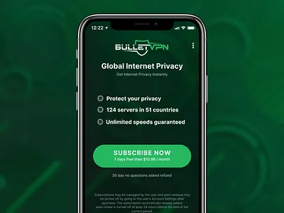 VPN App Trial Page Design app app design figma figma design ios ios app ios app design mobile mobile app mobile app design mobile design mobile ui ui design uidesign uiux ux ux design vpn vpn app