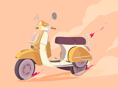 vespa illustation illustration illustrator