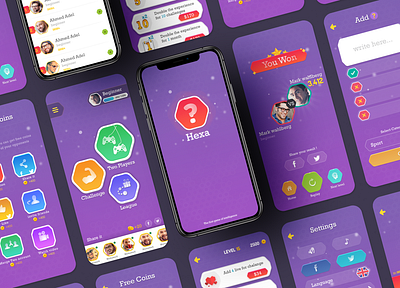 Hexa game game design mobile app question quiz