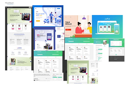 Mood Board adobe xd branding coach ux web wireframe