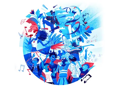 Together Festival baskers celebratoins dance fest festival joy music people society together tondo