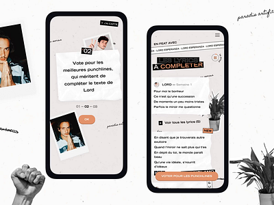 En feat avec Lord — Onboarding + home animation branding concept interface lord esperanza lordesperanza mobile rap redbull redbull music shot ui uidesign