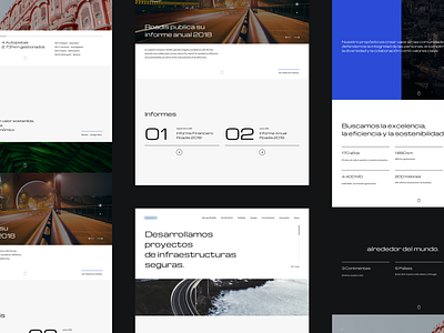 Graphic Lines clean corporative interface minimal responsive roads ui ux web webdesign