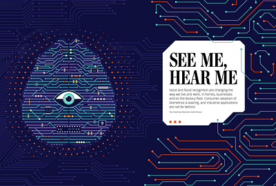 See me, hear me artificial intelligence brain circuit circuit board cloud ear eye hear see