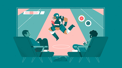 Super Bowl at home character character design football illustration inspiration photoshop styleframe super bowl