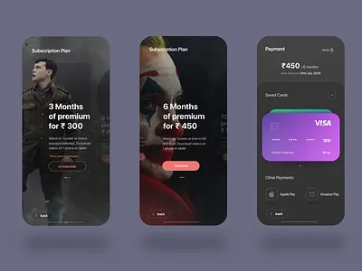 #1 UI Challenge • OTT Subscription daily ui dark mode dark ui designworkshop ott designs subscription box ui