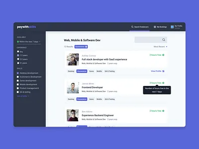 paywithskills | dashboard design desktop feed london ui ui design ui designer uidesign uidesigner ux