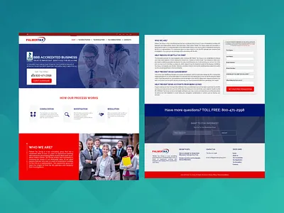 Web Template for Plamer Tax adobe photoshop clean design landing page design website design