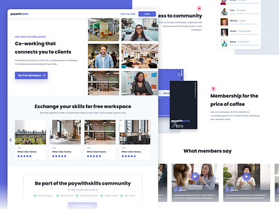 paywithskills | landing page carousel design desktop feed hero london nav ui ui design ui designer uidesign uidesigner ux