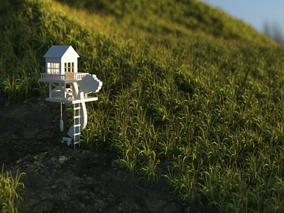 Tree House c4d octane render