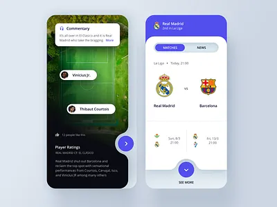 Match Plan, Info, News app application card cards clean clear dashboad design flat home illustraion minimal mobile mobile ui profile ui ui design ux