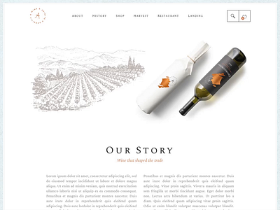 Apéritif Vineyard branding design flat modern type typography ui ux web website