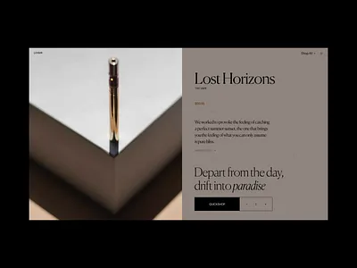 Loisir Product Page Animation animation design interaction motion typography ui ux video web website