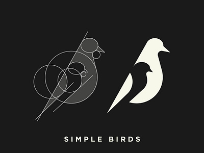 Negative Space - Birds animal logo bird bird icon bird logo birds clean dove flat design grid icon identity illustration logo logo mark minimal minimalistic modern logo negative space organic pigeon