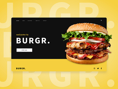 UI Daily 003 - Landing Page 003 burger burgers dailyui dailyui 003 design front end front end developer frontend landing page landingpage mobile app mobile design mobile ui ui design uidaily uidailychallenge uidesign uidesigns user interface design