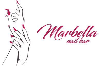 Nail salon logo beauty logo illustrator logo nails pink