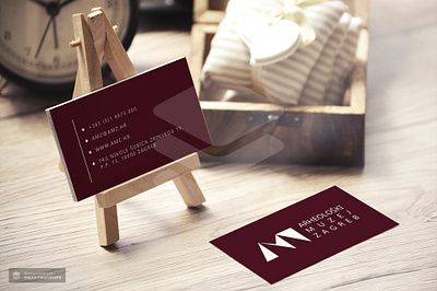 Visiting Card illustrator mockup visit card