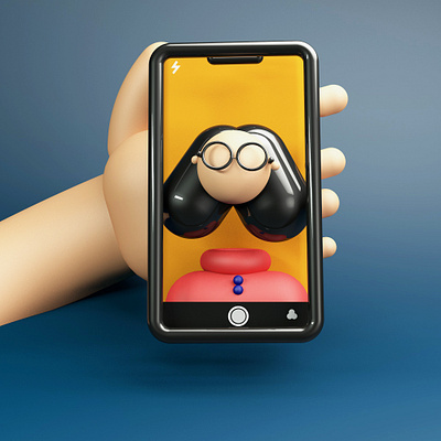 Took a selfie 36dayoftype 3d 3d art 3dillustration abstract art adobe photoshop adobedimension cinema4d design illustration
