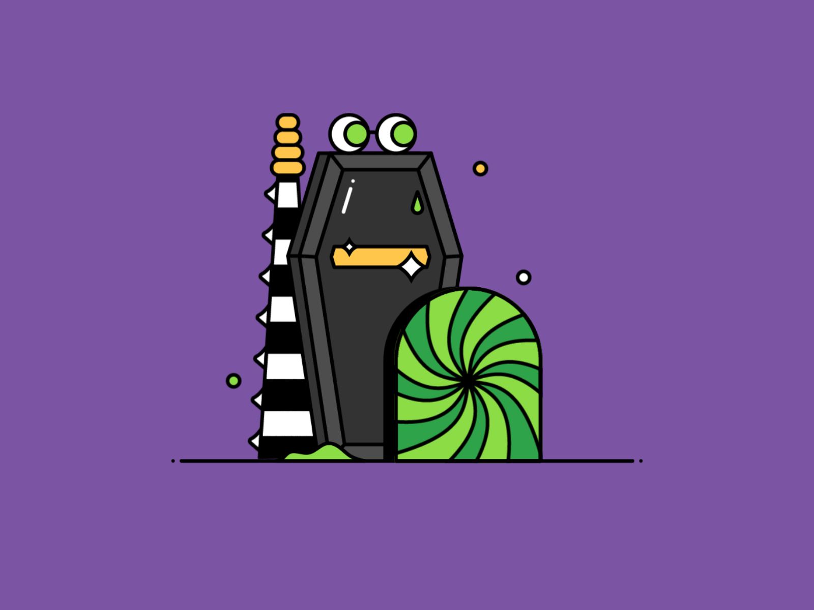 B - BEETLEJUICE 36 days of type 36daysoftype animation character icon illustration logo loop motion shadow snake typography