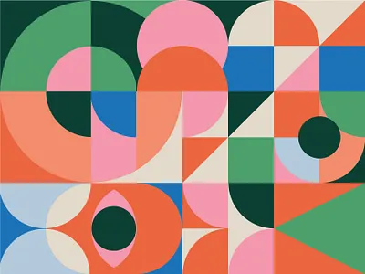 abstract flat illustration logo web