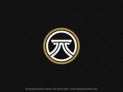 Stylized Pi Symbol Logo architecture logo brand identity branding coins construction logo finance logo letter mark logos letter r logo letter t logo lettermark logo design logo for sale pi logo pi symbol logo