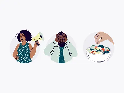 Eventbrite New Illustration System character design eventbrite illustration illustration system procreate