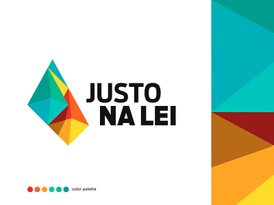 Justo na Lei logo branding design icon identity illustration law logo minimal vector