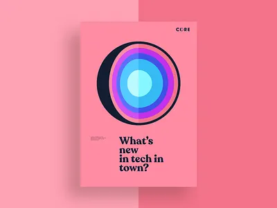CORE Poster - what's new in tech #1 brand experience branding colorful community coral core corporate design corporate identity coworking coworking space design graphic logo poster poster art poster design print technology