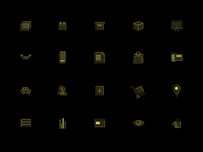 Gold Icons adobe xd branding design gold icon icon design icons icons pack illustration logo services ui ux ui ux design vector