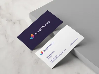 Bird logo business card bird bird logo branding business card cheerful child circle flat gradient happiness health healthcare j letter kid mental health minimalist modern psychology youth