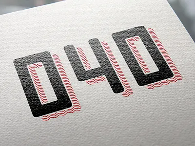 Logo 040 Student Café bar branding city design eindhoven illustration logo numbers typography vector waves