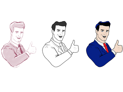Mo character halftone illustration illustrator retro