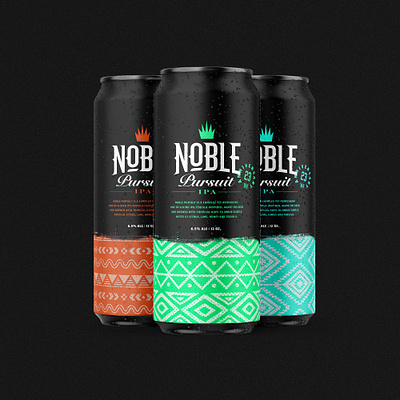 NOBLE PURSUIT art art direction beer label brand brand design brand identity branding color crown custom type design dribbble illustration logo logotype pattern typography yard house