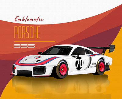 Porsche 935 cars illustration illustration cars illustrator porsche texture vehicle