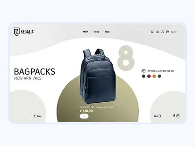 Regalia UI design logo minimal regalia ui ux web website