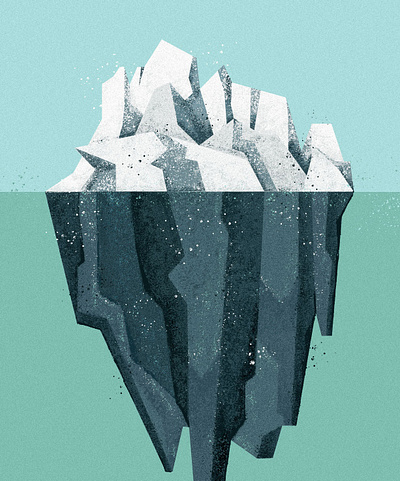 Iceburg design illustration web