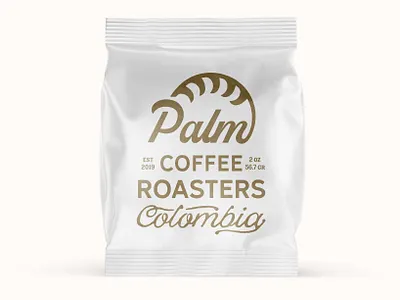 Palm Frac Pack branding coffee collaboration concept design dribbble hand drawn illustration lettering lettering logo logo minimal package packaging retro retro font roastery typography vintage whitespace