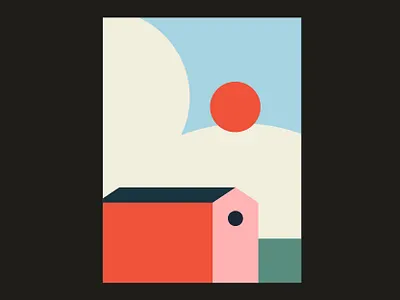 Country design flat illustration poster poster design vector