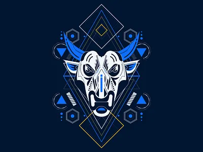 Bull illustration vector