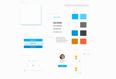 Experimental Styleguide styleguide ui user interface design