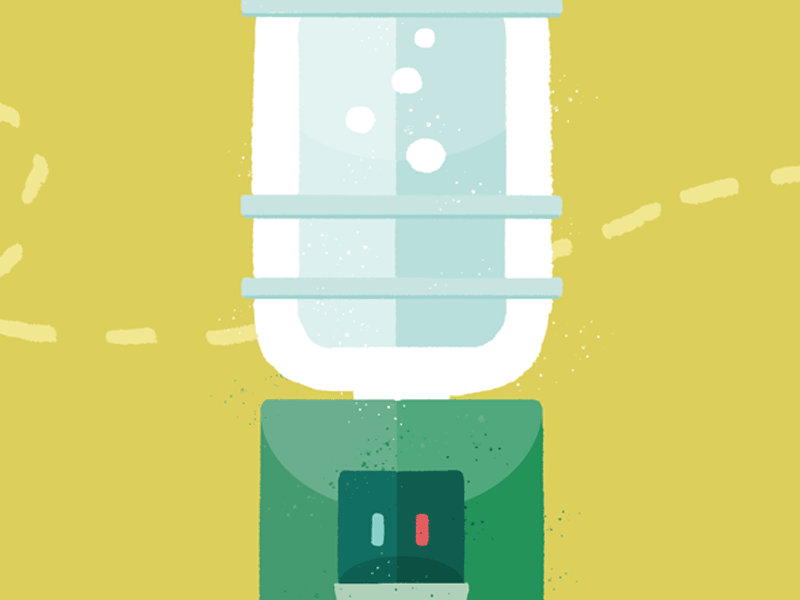 Work animatedgif design illustration water cooler web work