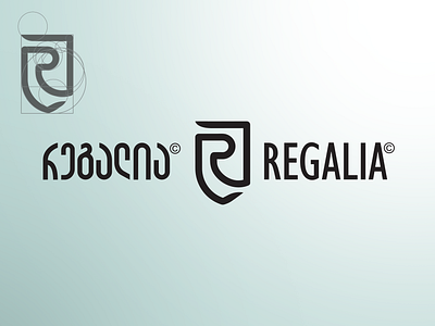 Regalia Logo and Typography branding brandmark design goldenratio logo regalia typography