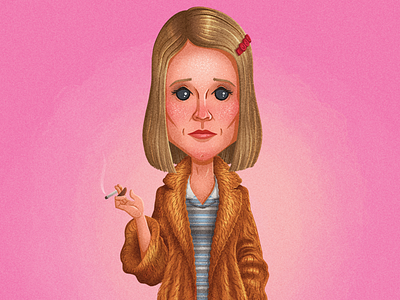 Margot Tenenbaum fanart illustration movies procreate tenenbaum wes anderson