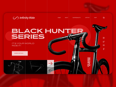 Landing Page - Bike Shop bike branding design design landing page ride uidesign web web layout webdesign