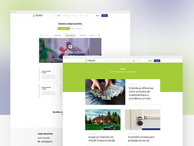 Benefícia - Redesign do website redesign web interface