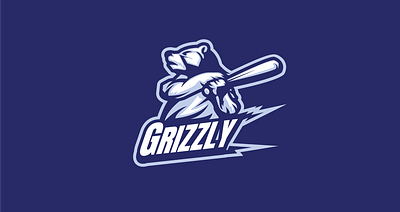 Grizzly ball base baseball baseball bat bat bear grizzly logo sport